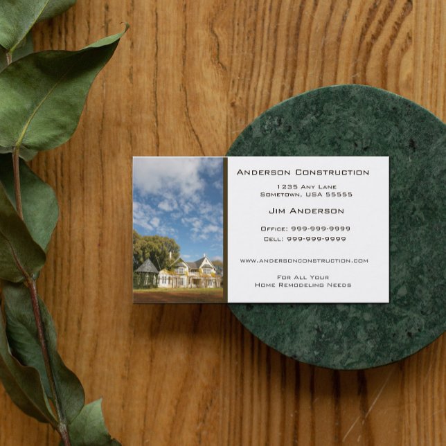 Home Construction | White Business Card (Creator Uploaded)