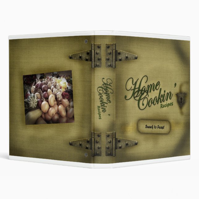 Home Cookin' 3 Ring Binder (Background)