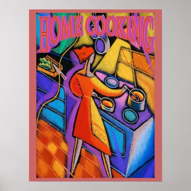 Home Cooking Abstract Poster (Front)