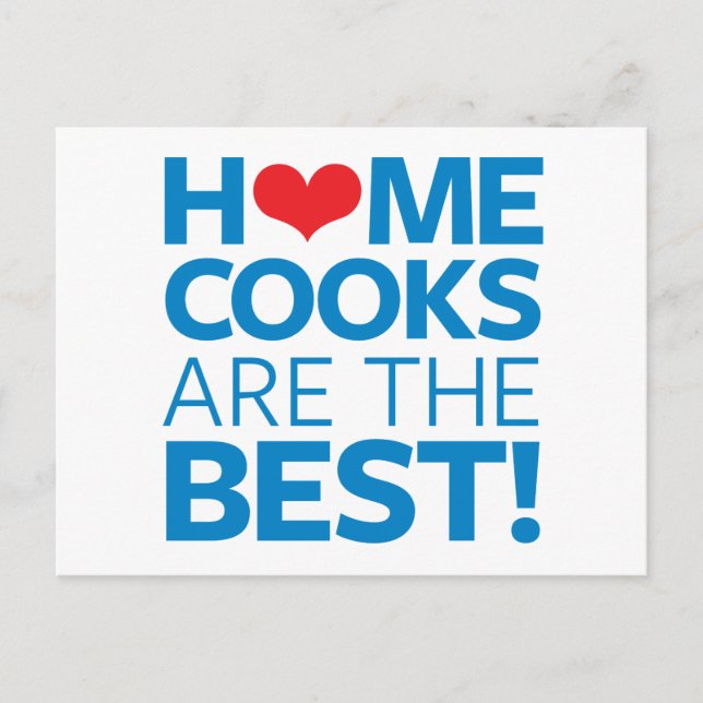 Home Cooks Are The Best Postcard (Front)