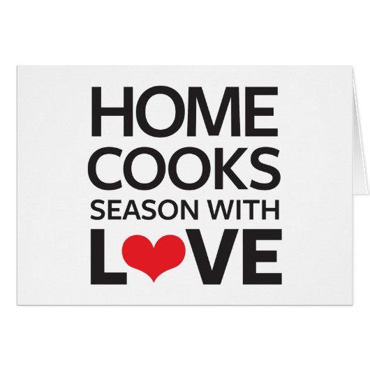 Home Cooks Season With Love Cards (Front Horizontal)