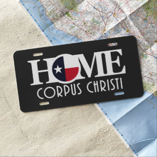 HOME Corpus Christi License Plate