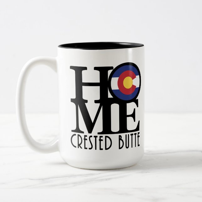 HOME Crested Butte 15 oz Two-Tone Coffee Mug (Left)