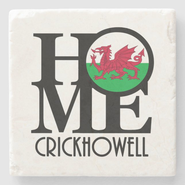 HOMe Crickhowell, Wales Stone Coaster (Front)