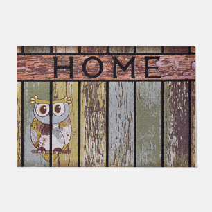 Home Cute Owl Mat, Animal Lover Gift Doormat