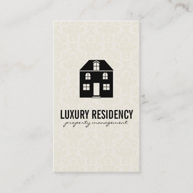 Home | Damask Business Card (Front)