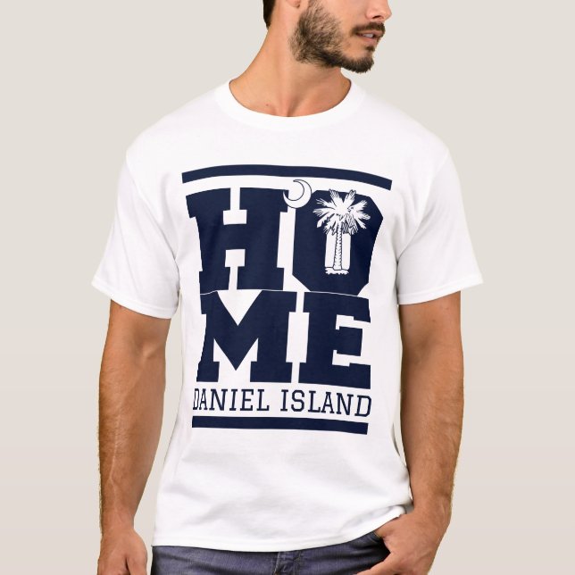 HOME Daniel Island South Carolina Flag Souvenir T-Shirt (Front)