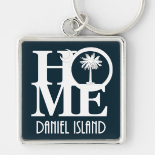 HOME Daniel Island South Carolina Keychain