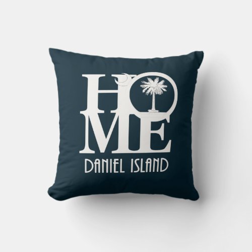 HOME Daniel Island South Carolina Throw Pillow