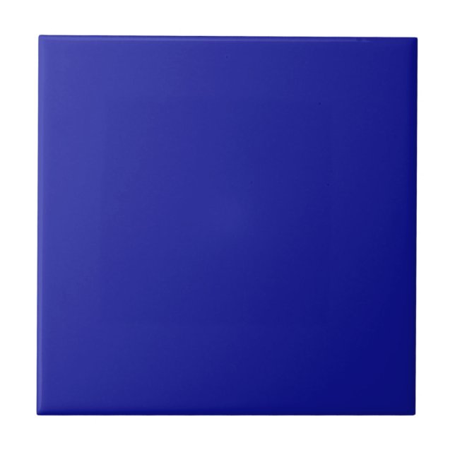 Home Decor Accents Cobalt Blue Ceramic Tile (Front)
