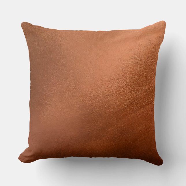 Home Decor Accents Copper Paint Throw Pillow (Front)