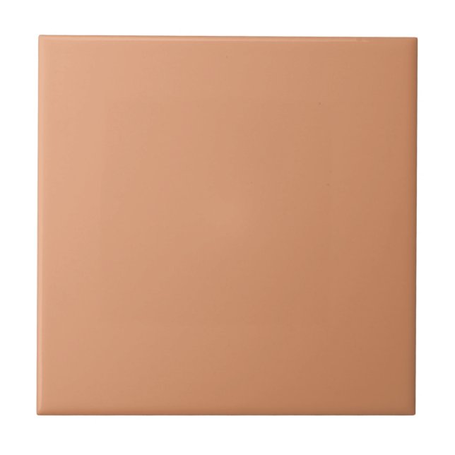 Home Decor Accents Dusky Apricot Ceramic Tile (Front)