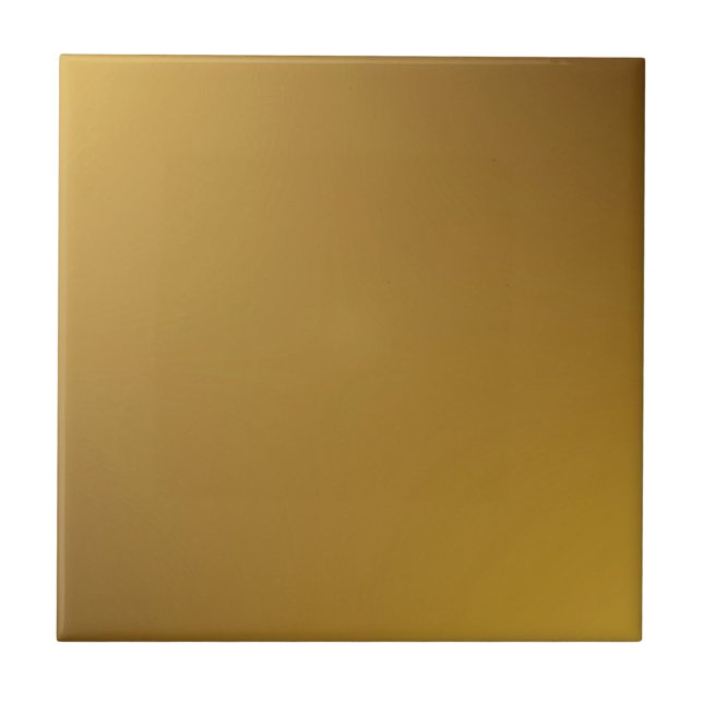 Home Decor Accents Metallic Gold Ceramic Tile (Front)