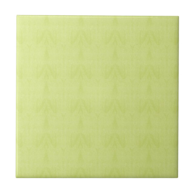 Home Decor Accents Muted Yellow Ceramic Tile (Front)