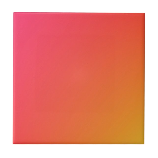 Home Decor Accents Sunrise Coral Ceramic Tile (Front)