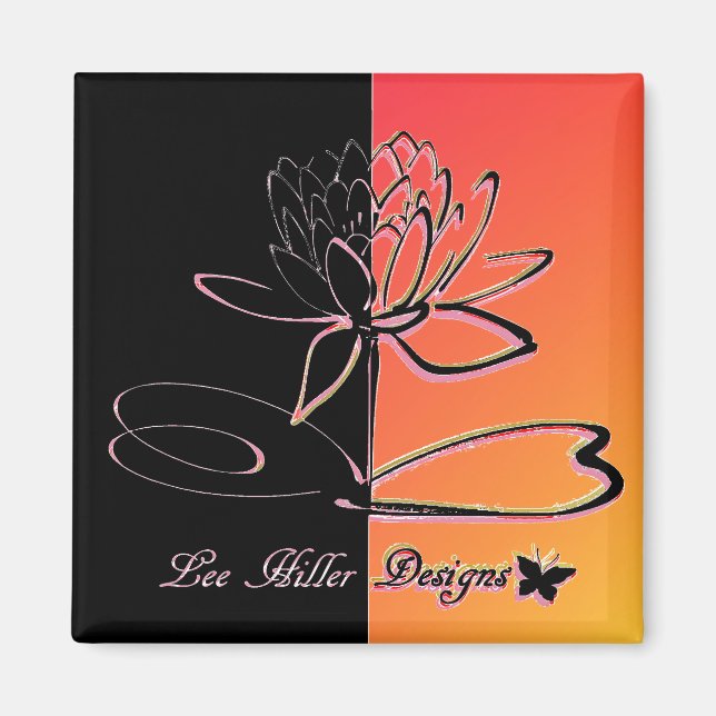 Home Decor Accents Sunrise Coral Magnet (Front)