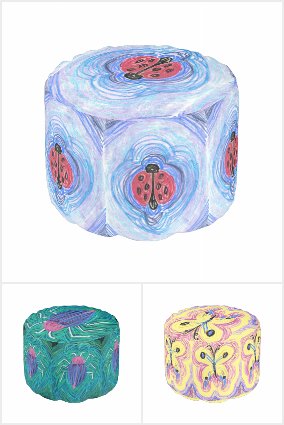 Home Decor by EelKat: Pouf Chairs