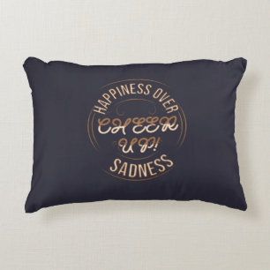 HOME DECOR CHOOSE HAPPY CHEER UP ACCENT PILLOW