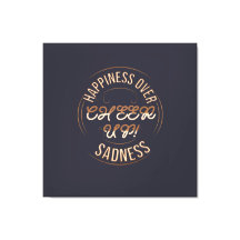 HOME DECOR CHOOSE HAPPY CHEER UP STRETCHED CANVAS