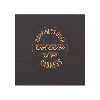 HOME DECOR CHOOSE HAPPY CHEER UP WOOD WALL ART