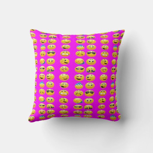 Home Decor EMOJI PILLOWSBedroom Dorm Throw Pillow Zazzle