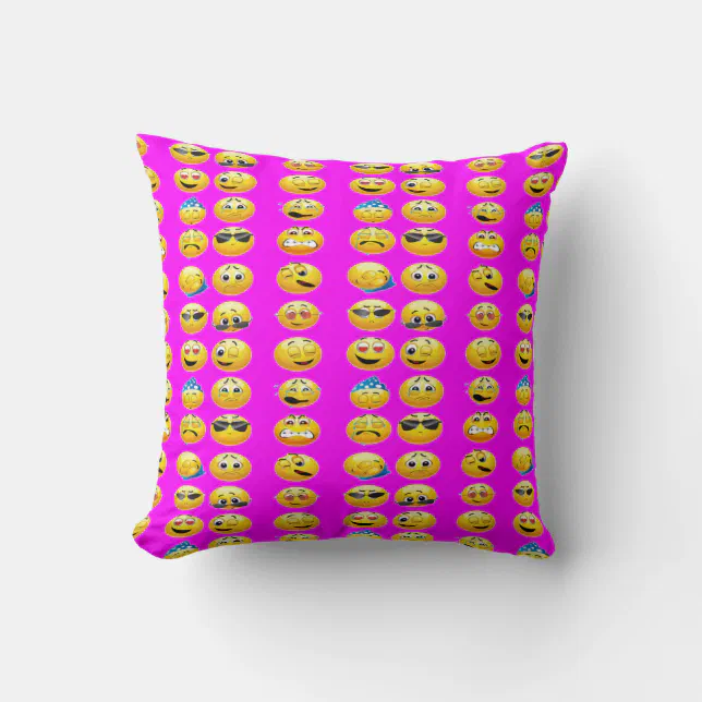 Home Decor EMOJI PILLOWSBedroom Dorm Throw Pillow Zazzle