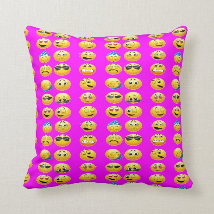 Home Decor EMOJI PILLOWSBedroom Dorm Throw Pillow