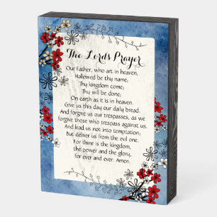 Home Decor Featuring The Lord's Prayer  Wooden Box Sign