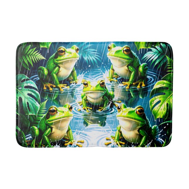 Home Decor Frogs  Bath Mat (Front)