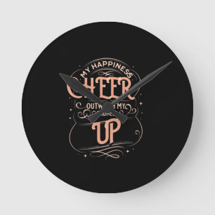 HOME DECOR HAPPINESS CHEER UP WALL CLOCK