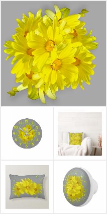 Home Decor - IIluminating Yellow Daisy Patch