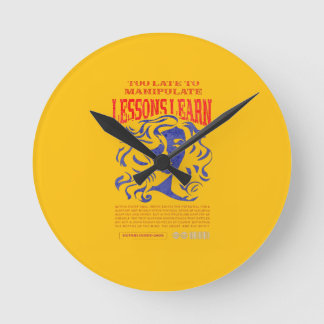 HOME DECOR MANIPULATE LESSONS LEARN WALL CLOCK 