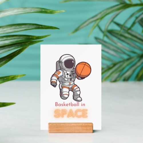  Home Decor picture Astronaut Playing basketball Holder