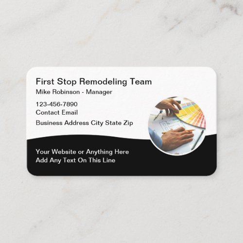 Home Decorating And Remodeling  Business Card