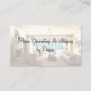 Home Decorating And Staging Business Card
