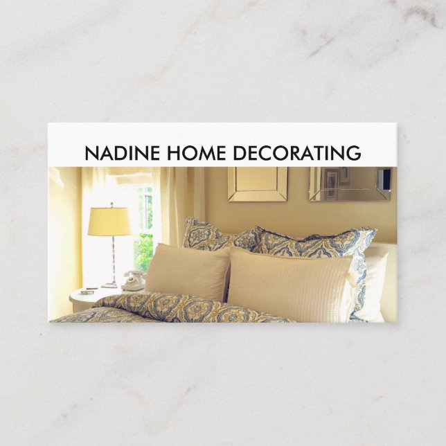 Home Decorating Business Card (Front)