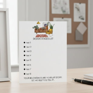 Home Design Staging Services Bullet List Quote Flyer