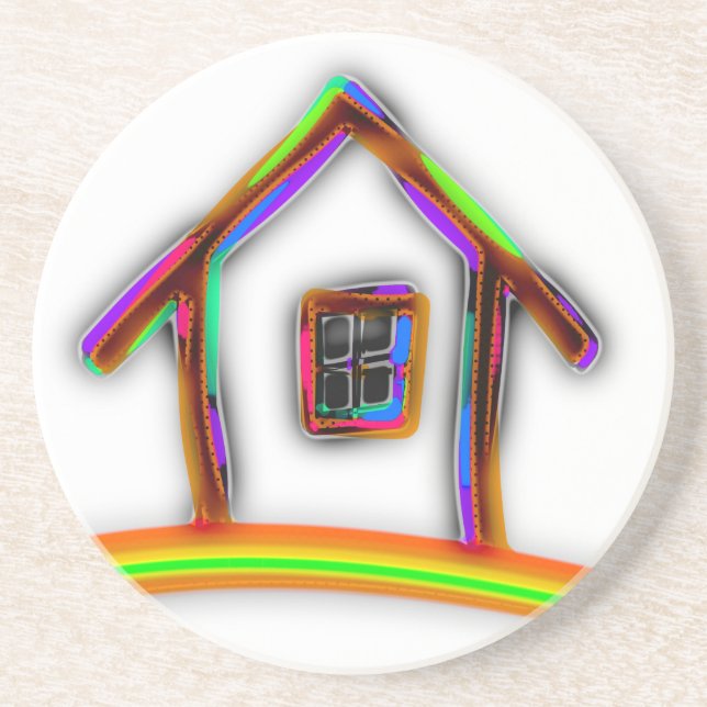 Home Drink Coaster (Front)