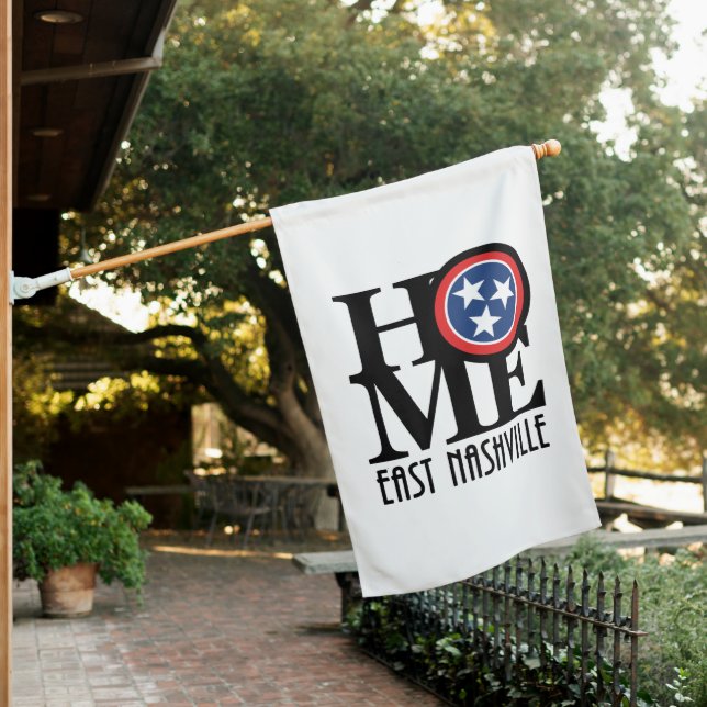 HOME East Nashville House Flag (In SItu)