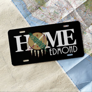 HOME Edmond Oklahoma License Plate