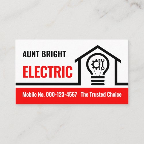 Home Electric Bulb Circuit  Business Card