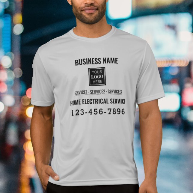 Home electric service QR code Logo custom work T-Shirt (Creator Uploaded)