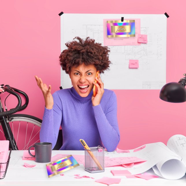 Home Estate Agency QR Code Logo Holograph  Business Card (Home Estate Agency QR Code Logo Holograph Business Card)