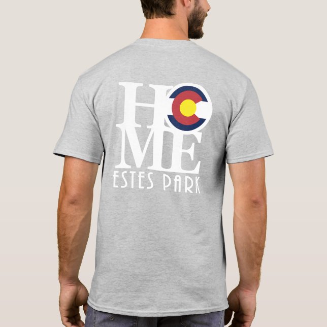 HOME Estes Park CO T-Shirt (Back)