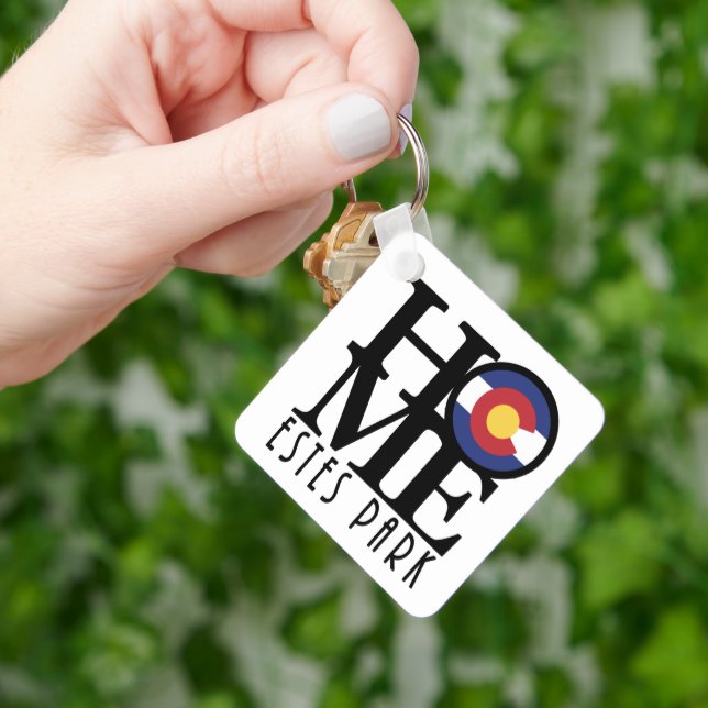 HOME Estes Park Colorado  Keychain (Hand)