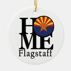 HOME Flagstaff Arizona Ceramic Ornament