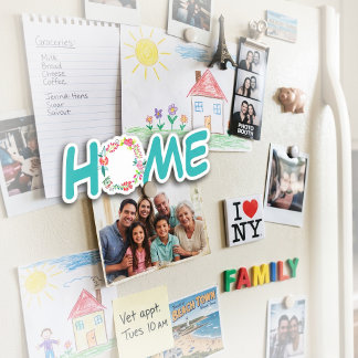 Home floral wreath magnet