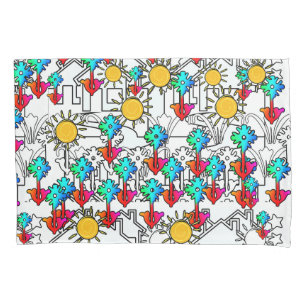 Home Flowers Sunshine  Pillow Case