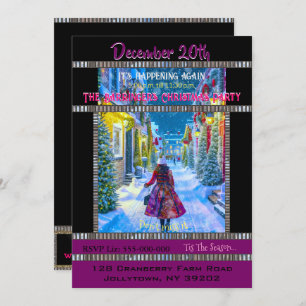 Home for Christmas Party Invitation