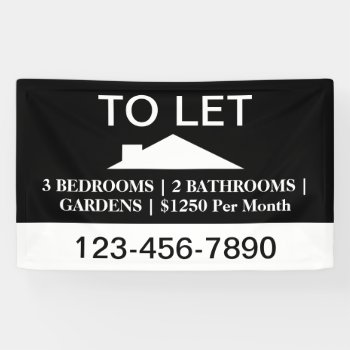 Home For Rental By House Owner Banner by Ricaso_Intros at Zazzle